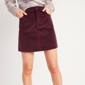 Old Navy Velvet High Rise Skirt